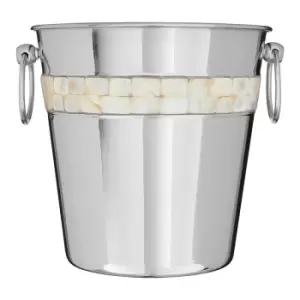 Premier Housewares Mother of Pearl Champagne Bucket - Stainless Steel