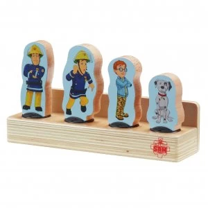 Fireman Sam Wooden 4 Figure Pack