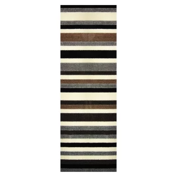 Sofia Stripe Washable Runner - Natural