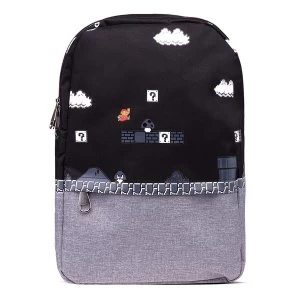 Nintendo - 8-Bit Classic Mario Gameplay All-Over Print Backpack - Multi-Colour