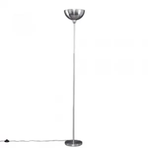 Forseti Brushed Chrome Uplighter Floor Lamp