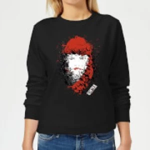 Marvel Knights Elektra Face Of Death Womens Sweatshirt - Black