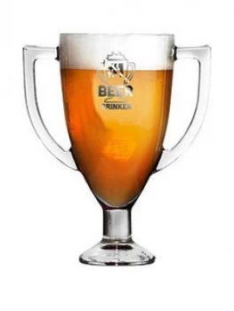 Trophy Shaped Pint Glass, One Colour, Size Football, Women