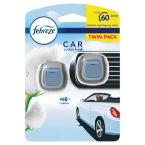 Febreze Car Clip Twin Pack Cotton