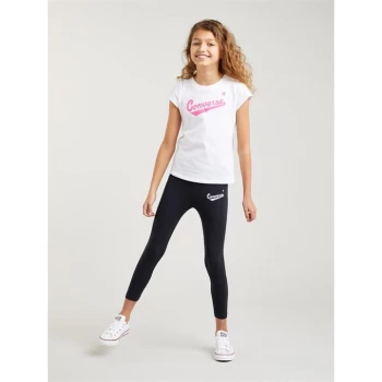 Converse Nova Short Sleeve T Shirt Girls - White