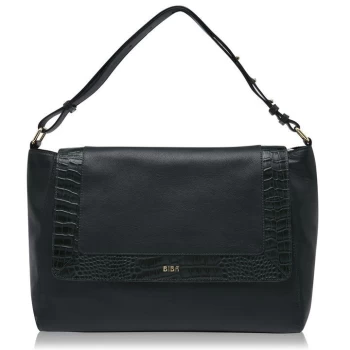 Biba Slouch Shoulder Bag - Green Croc