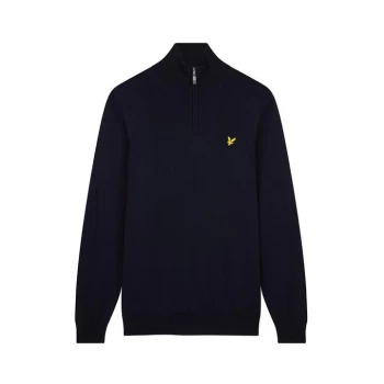 Lyle and Scott Golf Zip Top - Blue