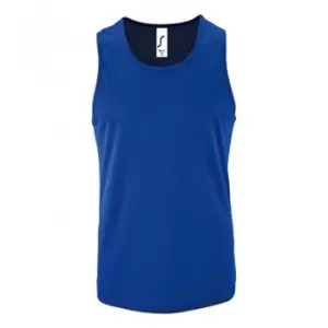 SOLS Mens Sporty Performance Tank Top (3XL) (Royal Blue)