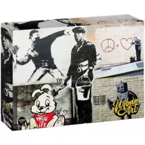 University Games U08573 Banksy Follow Your Dreams Urban Art Puzzle 1000 piece