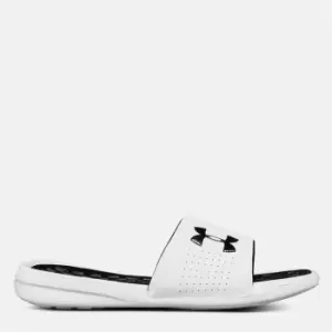 Under Armour Sliders - White