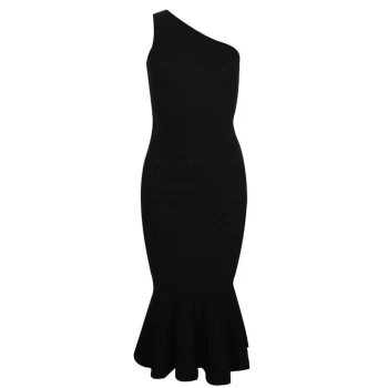 Biba Flute Hem Dress - BLACK