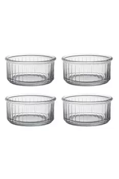 Set of 4 Clear Ramekins 10cm