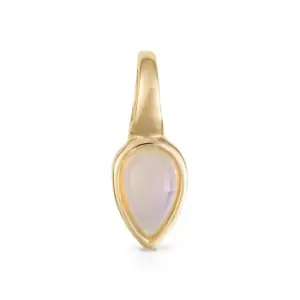 JG Signature Gold Plated October Birthstone Teardrop Pendant Charm