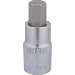 Draper Expert 1/2" Drive Hexagon Socket Bit Metric 1/2" 12mm