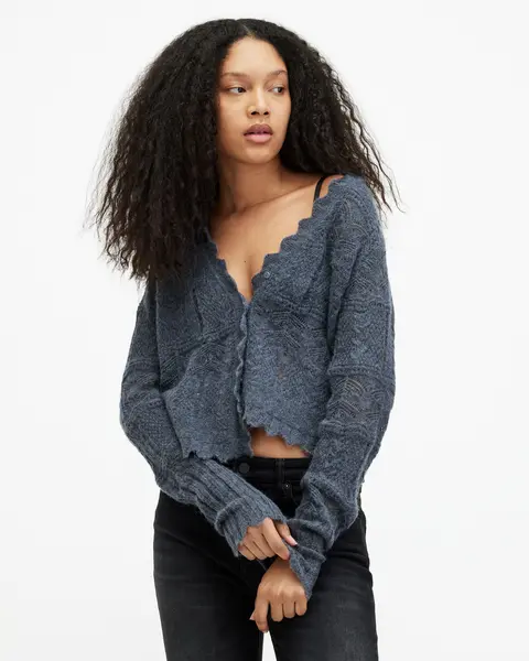 AllSaints Vanessa Lace Stitched Cardigan