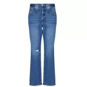 GOOD AMERICAN Good 90s Icon Straight Leg Jeans - Blue