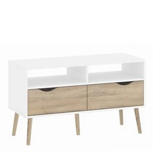 White & Oak Effect TV stand 1.7kg