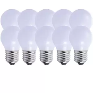 Harper Living 3 Watts E27 LED Bulb Opal Golf Ball Cool White Dimmable, Pack of 10