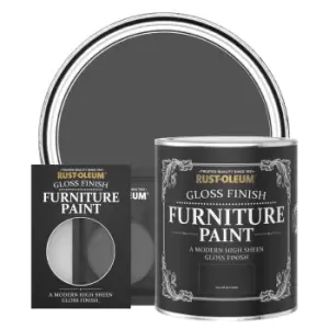 Rust-Oleum Gloss Furniture & Trim Paint - GRAPHITE - 750ml