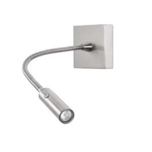 Tip Integrated LED Adjustable Wall Lamp Satin Nickel