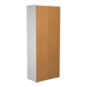 2000 Wooden Cupboard (450MM Deep) White Carcass Nova Oak Doors