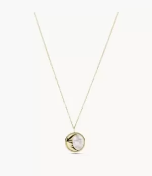 Fossil Women Georgia Lunar Nights White Mother-of-Pearl Pendant Necklace