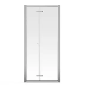 Aqualux Framed 8 Bi-fold Shower Door (900X2000mm) - Clear Glass