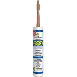 C-tec - CT1 tribrid Unique Sealant & Construction Adhesive - 290ml Brown - Brown