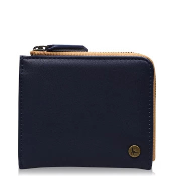 Jack Wills Blackheath Half Zip Wallet - Navy