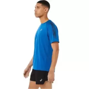 Asics Mens Icon SS Running Top - Blue