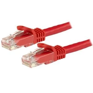 StarTech Red Gigabit Snagless RJ45 UTP Cat6 Patch Cable Patch Cord 3m