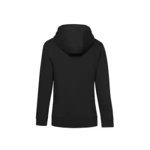 B&C Womens/Ladies Queen Hoody (L) (Black Pure)