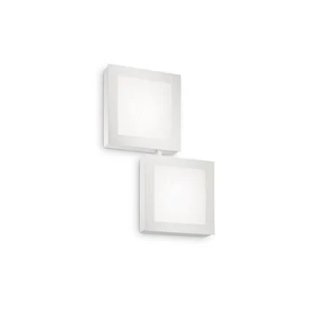 Union LED 2 Light Indoor Square Flush Light White