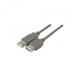 Usb 2.0 A.a M To F Grey Cable 5m