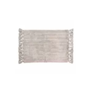 Furn Tassel Ribbed Bath Mat (One Size) (Natural) - Natural