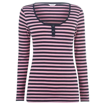 Jack Wills Kilmuir Stripe Henley T-Shirt - Navy