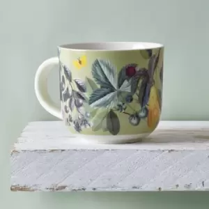 Set of 2 Kew Bee Floral Mugs Green