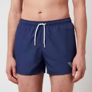 Emporio Armani Mens Logo Swim Shorts - Patriot Blue - IT 52/XL