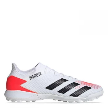 adidas Predator 20.3 L Football Trainers Turf - White/PopOrange