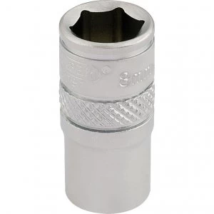 Draper 1/4" Drive Satin Finish Hexagon Socket Metric 1/4" 8mm