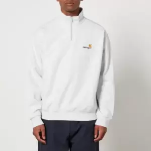 Carhartt WIP Half Zip American Script Cotton-Blend Jersey Sweatshirt - L