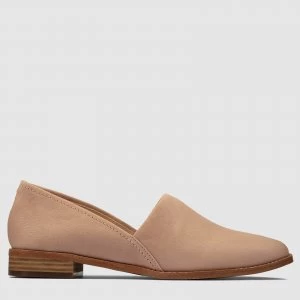 Clarks Womens Pure Easy Leather Flats - Light Pink - UK 8