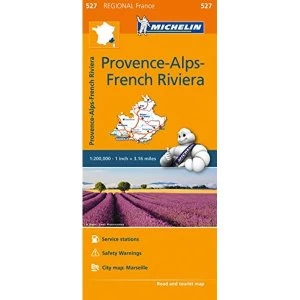 Provence- Alps - French Riviera - Michelin Regional Map 527 Map Sheet map 2016