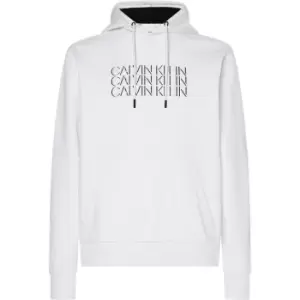 Calvin Klein Triple Logo Hoody - White