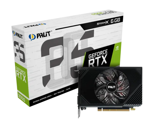 Palit GeForce RTX 3050 Storm X 6GB GDDR6 Graphics Card - NE63050018JE-1070F