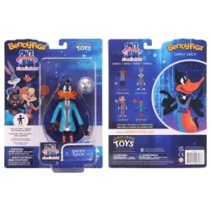 Noble Collection Space Jam: A New Legacy Daffy Duck BendyFig 7.5" Action Figure