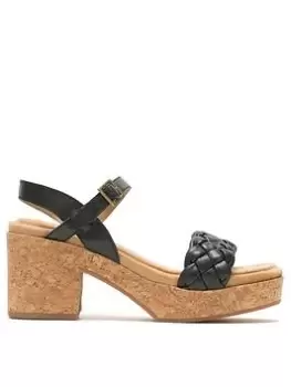 Hush Puppies Poppy Qtr Strap - Black, Size 8, Women