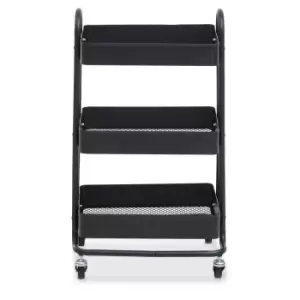 Premier Housewares Acero Three Tier Trolley, black