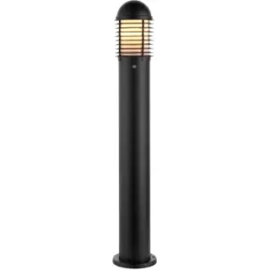 Outdoor Pathway Bollard Post Light - 60W E27 GLS - 1000mm Height - Matt Black