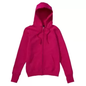 SG Ladies/Womens Full Zip Urban Hooded Sweatshirt / Hoodie (XS) (Dark Pink)